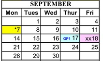 District School Academic Calendar for Deanza Elementary for September 2026