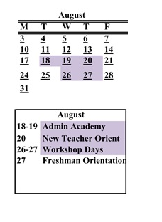 District School Academic Calendar for Abraham Lincoln School for August 2026