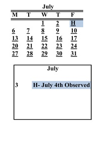 District School Academic Calendar for Abraham Lincoln School for July 2026