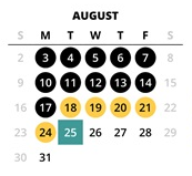 District School Academic Calendar for Meadow Park Middle School for August 2026