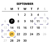 District School Academic Calendar for Meadow Park Middle School for September 2026