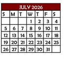 District School Academic Calendar for Gil Sanchez Elem for July 2026