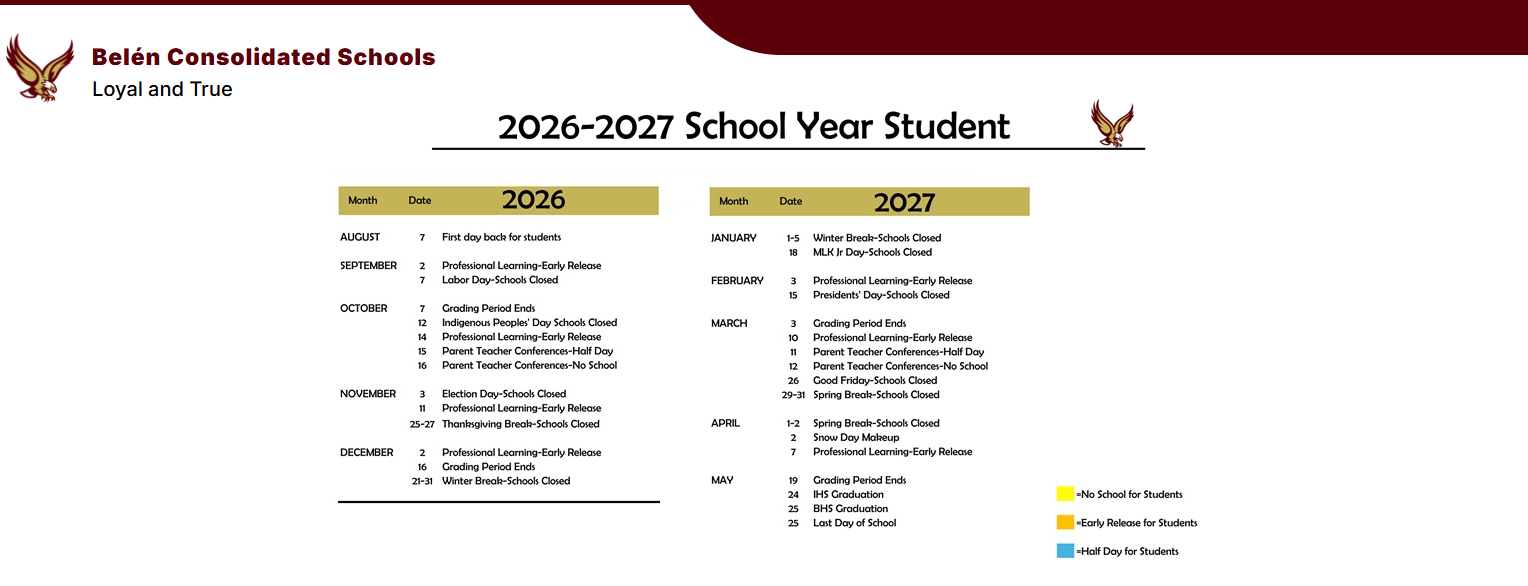 District School Academic Calendar Key for Gil Sanchez Elem