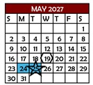 District School Academic Calendar for Gil Sanchez Elem for May 2027