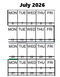 District School Academic Calendar for Foster (stephen) Elementary for July 2026