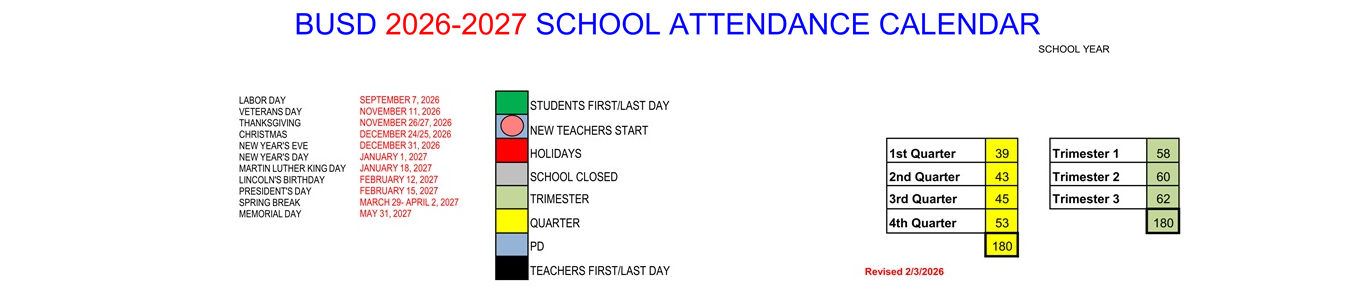 District School Academic Calendar Key for Foster (stephen) Elementary