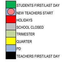 District School Academic Calendar Legend for Foster (stephen) Elementary