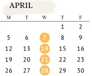District School Academic Calendar for Amity Creek Elementary School for April 2027