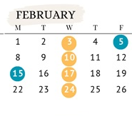 District School Academic Calendar for Amity Creek Elementary School for February 2027