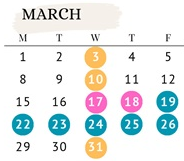 District School Academic Calendar for Amity Creek Elementary School for March 2027