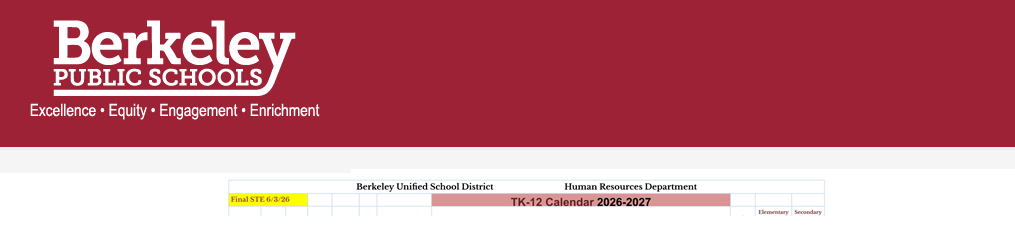 District School Academic Calendar for Jefferson Elementary