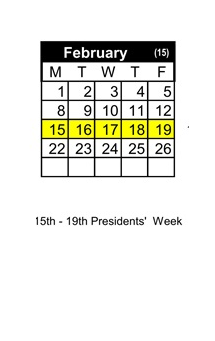 District School Academic Calendar for Morrill Middle for February 2027