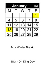 District School Academic Calendar for Morrill Middle for January 2027