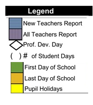 District School Academic Calendar Legend for Morrill Middle