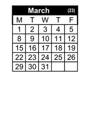 District School Academic Calendar for Morrill Middle for March 2027