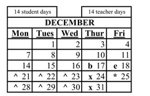 District School Academic Calendar for J. Marion Roynon Elementary for December 2026