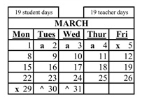District School Academic Calendar for J. Marion Roynon Elementary for March 2027