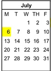 District School Academic Calendar for Rocky Mountain Middle School for July 2026