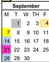 District School Academic Calendar for Rocky Mountain Middle School for September 2026
