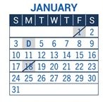District School Academic Calendar for Ryan Elementary School for January 2027