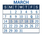 District School Academic Calendar for Ryan Elementary School for March 2027