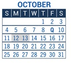District School Academic Calendar for Ryan Elementary School for October 2026