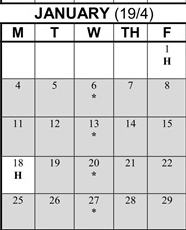 District School Academic Calendar for Brentwood Elementary for January 2027