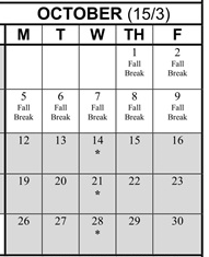 District School Academic Calendar for Brentwood Elementary for October 2026