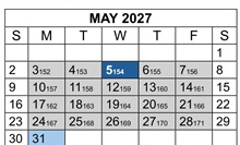 District School Academic Calendar for Avery's Creek Elementary for May 2027