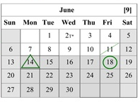 District School Academic Calendar for Calaveras Educational Transitions 7-12 for June 2027