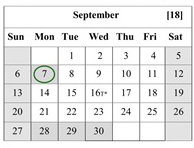 District School Academic Calendar for Calaveras Educational Transitions 7-12 for September 2026