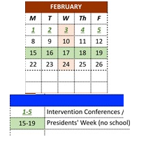 District School Academic Calendar for Marshall Lane Elementary for February 2027