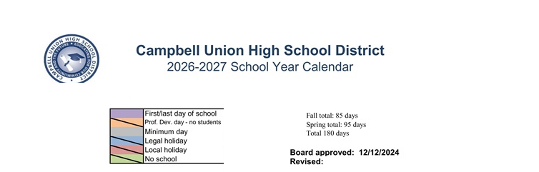 District School Academic Calendar Key for Leigh High