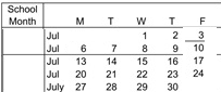 District School Academic Calendar for Carlsbad Seaside Academy for July 2026