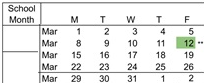 District School Academic Calendar for Carlsbad Seaside Academy for March 2027