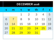 District School Academic Calendar for DR. E.M. Smith Elem for December 2026