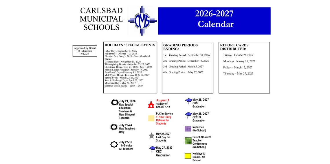 District School Academic Calendar Key for DR. E.M. Smith Elem