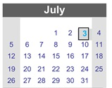 District School Academic Calendar for Carson High School for July 2026