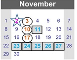 District School Academic Calendar for Carson High School for November 2026