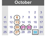 District School Academic Calendar for Carson High School for October 2026