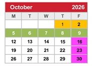 District School Academic Calendar for Desert Sands Sixth Grade Center for October 2026