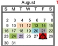 District School Academic Calendar for Declo Senior High School for August 2026