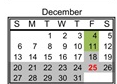 District School Academic Calendar for Declo Senior High School for December 2026