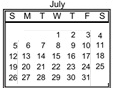 District School Academic Calendar for Declo Senior High School for July 2026