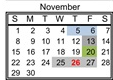 District School Academic Calendar for Declo Senior High School for November 2026