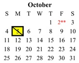 District School Academic Calendar for Chaffey High for October 2026