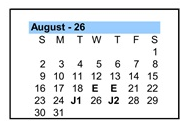 District School Academic Calendar for Navarrete Elementary for August 2026