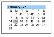 District School Academic Calendar for Navarrete Elementary for February 2027