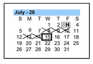 District School Academic Calendar for Navarrete Elementary for July 2026