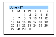 District School Academic Calendar for Navarrete Elementary for June 2027
